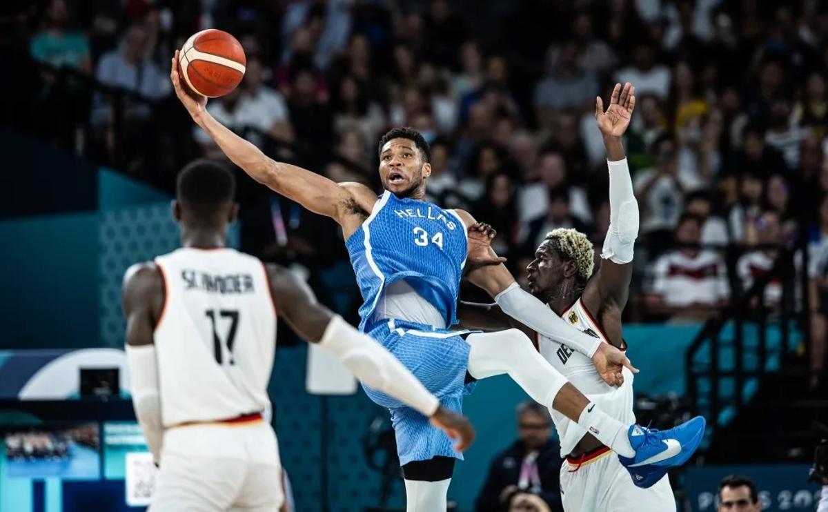 Antetokounmpo aportó 22 puntos para Grecia pero no fue suficiente