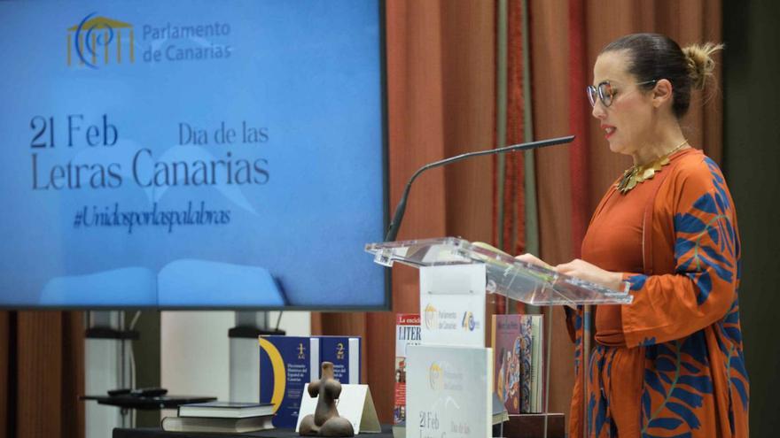 Patricia Hernández, durante la lectura.  | | ANDRÉS GUTIÉRREZ