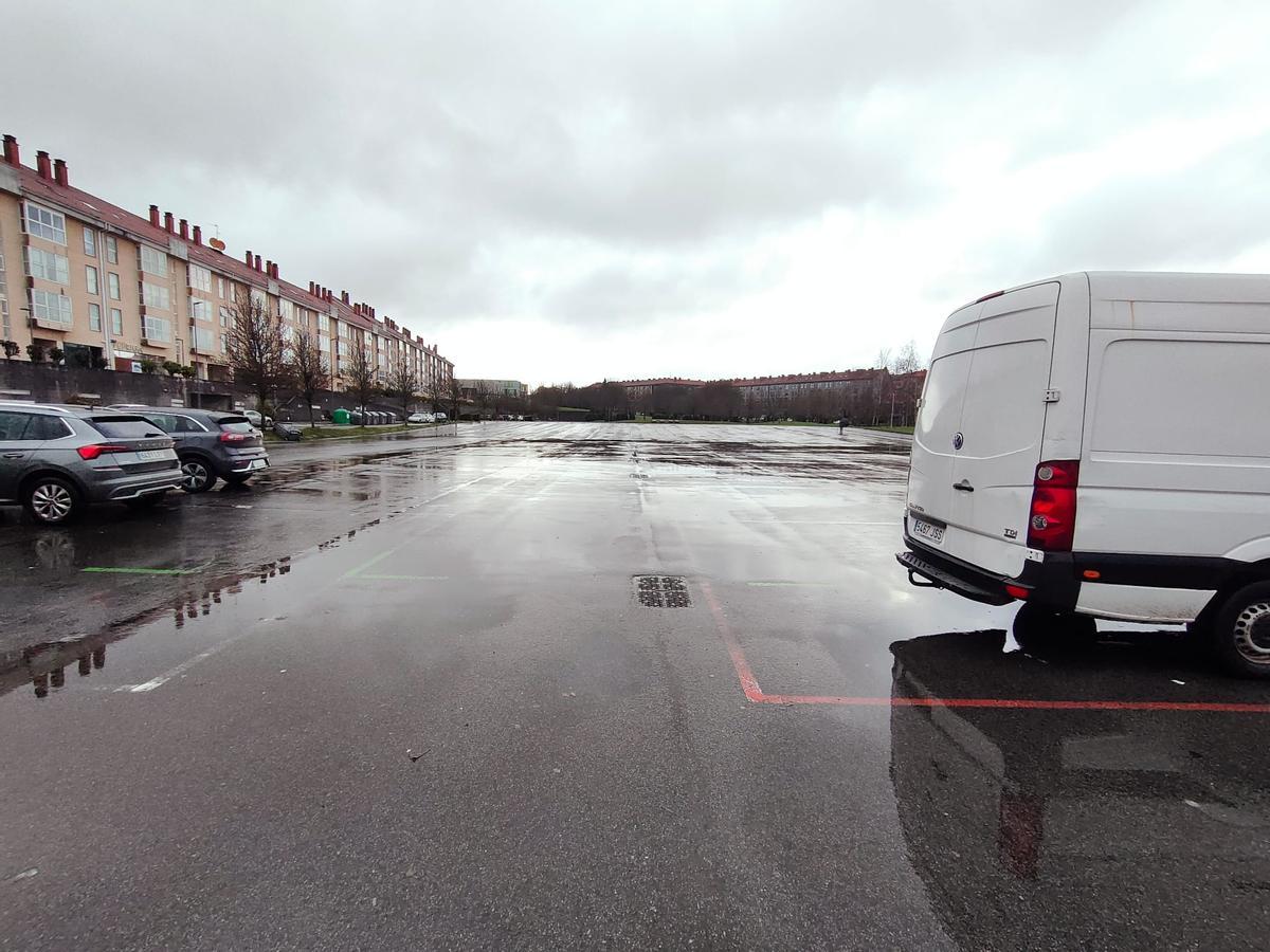 Explanada de Salgueiriños, el último jueves sin mercado