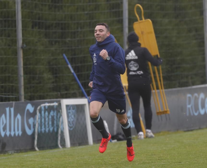 El Celta prepara en A Madroa el partido contra el Valladolid