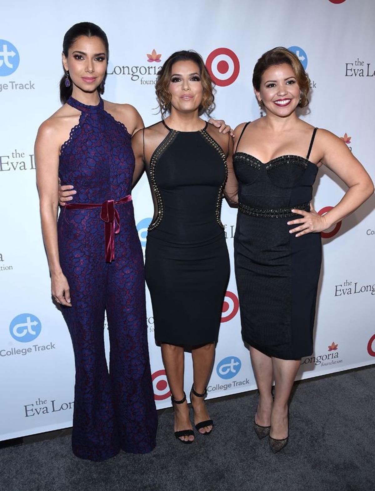 Cena benéfica Fundación Eva Longoria: las actrices Eva Longoria, Roselyn Sánchez y Justina Machado