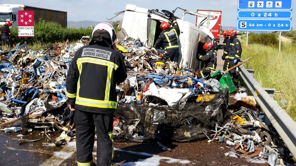 Accidente múltiple en la AP7