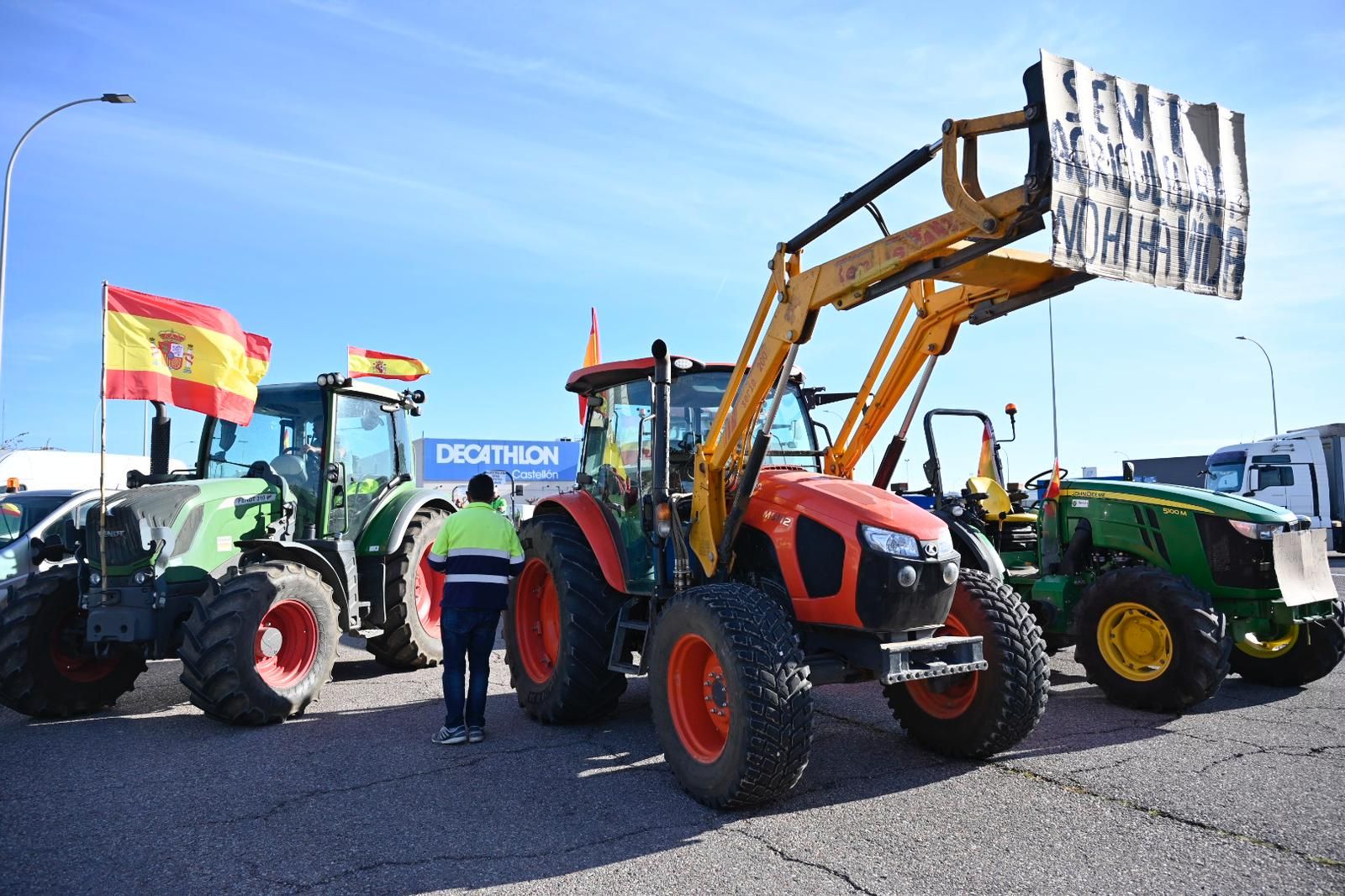 Tractorada en Castelló