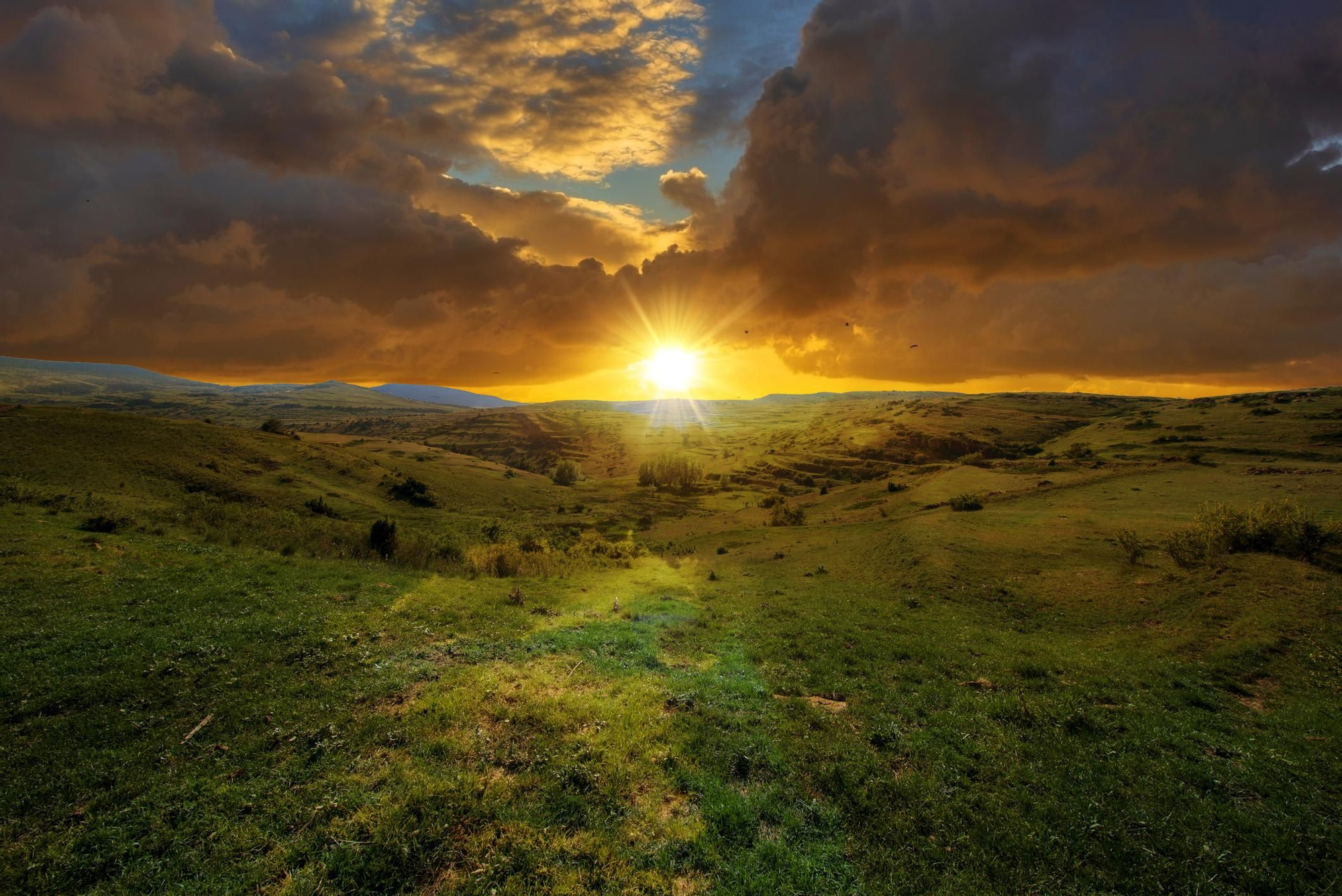 Atardecer en Valdelinares.