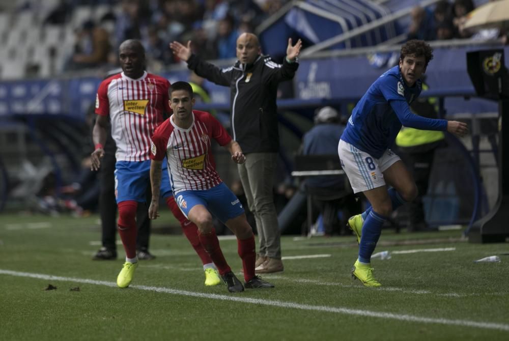 El derbi entre Oviedo y Sporting en imágenes