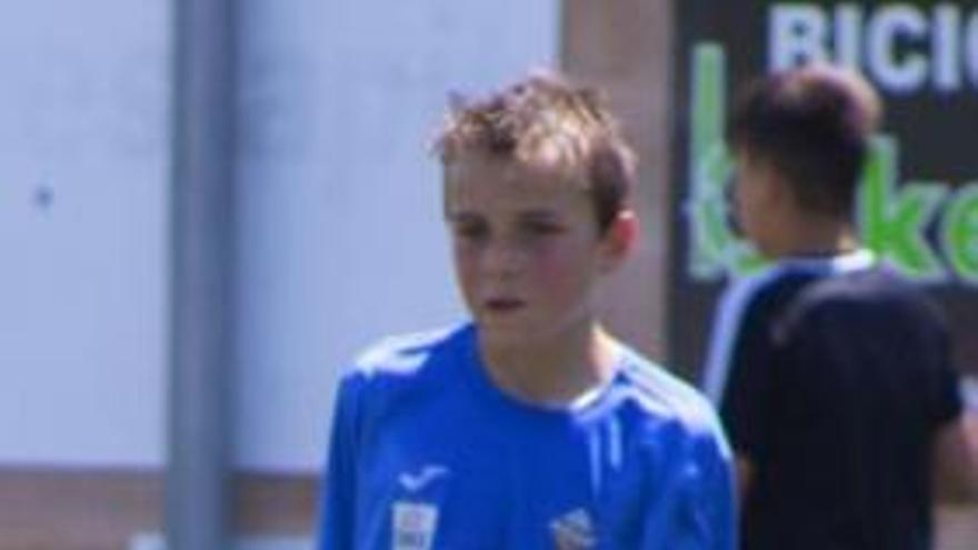 Miguel García-Argüelles Rodríguez, con la camiseta del Génova.