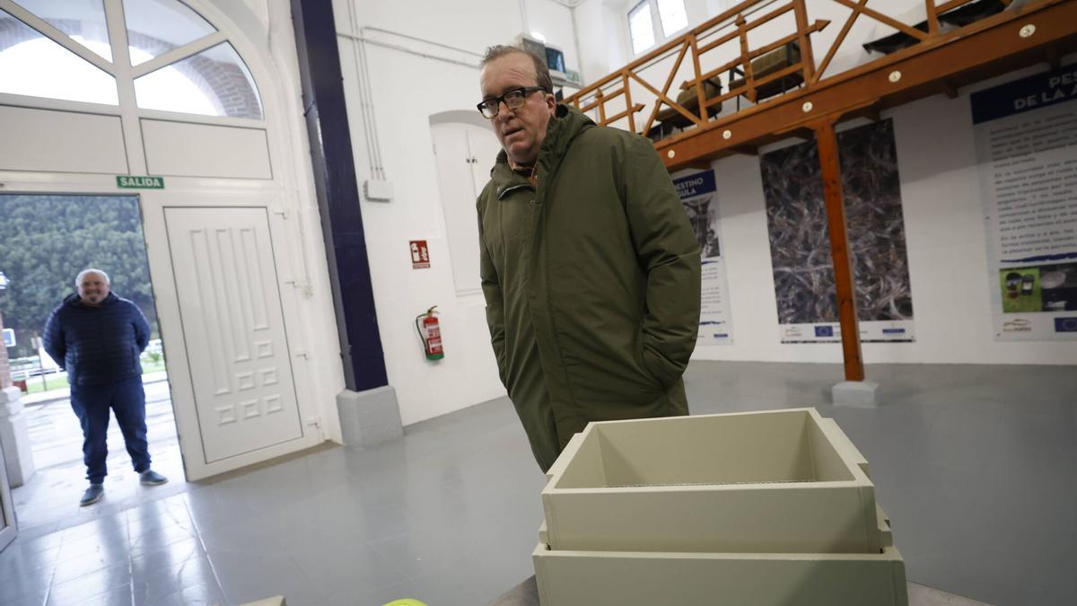 El patrón mayor de la Cofradía de Pescadores de San Juan de la Arena, Marino Manuel Díaz García.