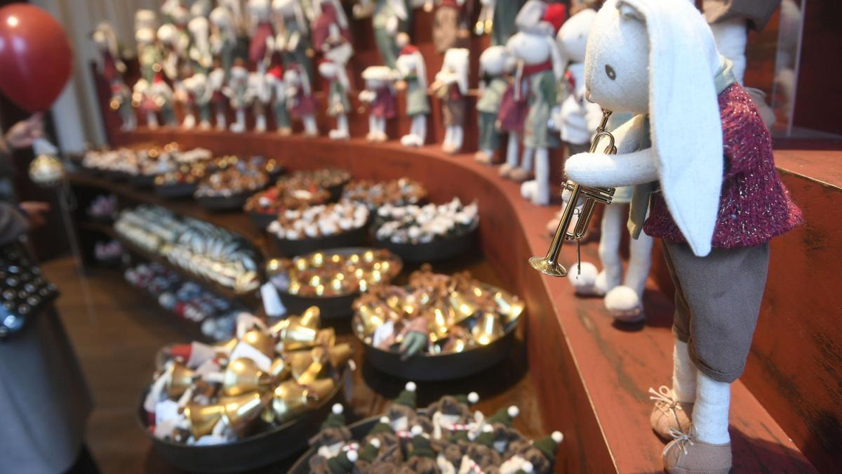 Detalle de la tienda de Navidad de Zara del pasado año