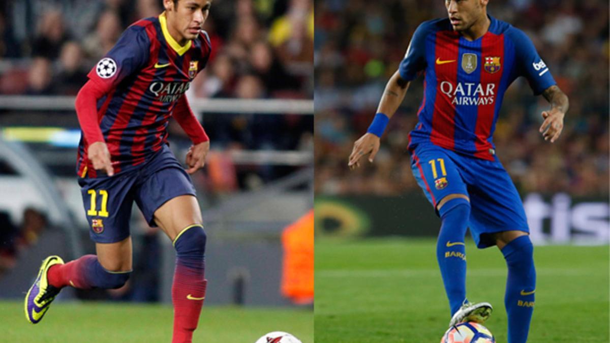 El antes y el después de Neymar