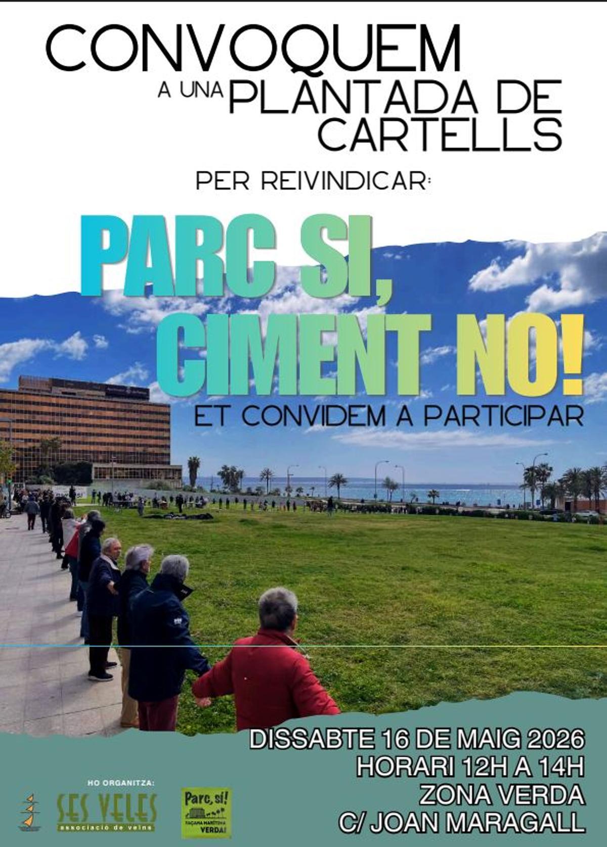 Cartel de la convocatoria de este sábado.