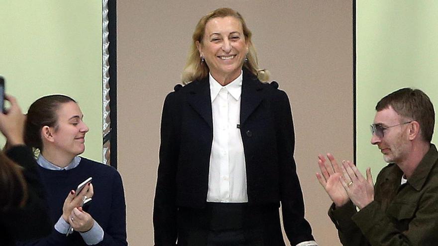 La diseñadora Miuccia Prada.