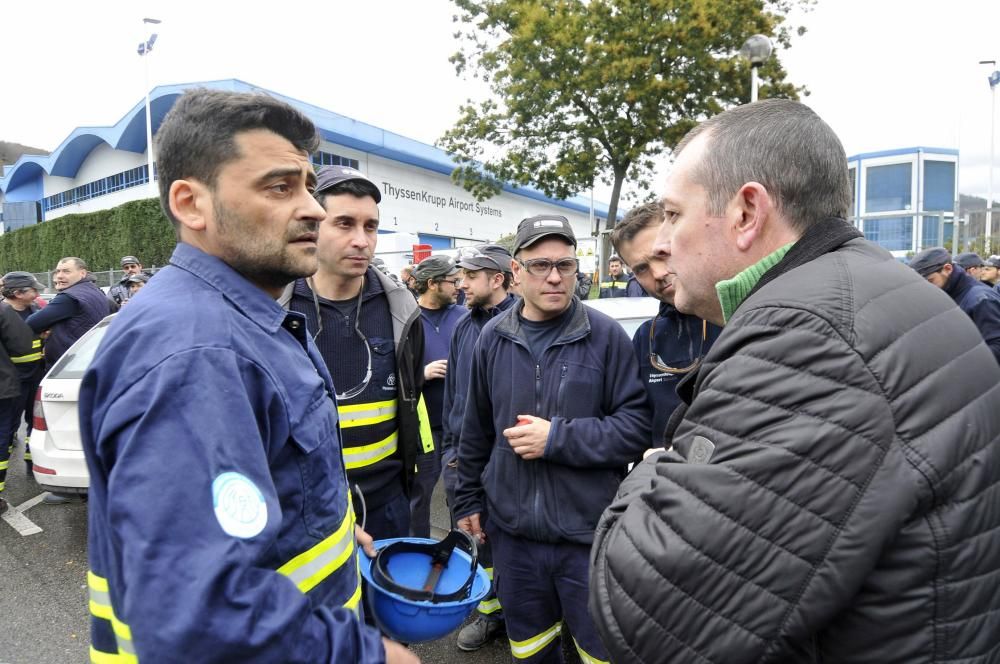 Paro de los trabajadores de Thyssenkrupp Airport Systems