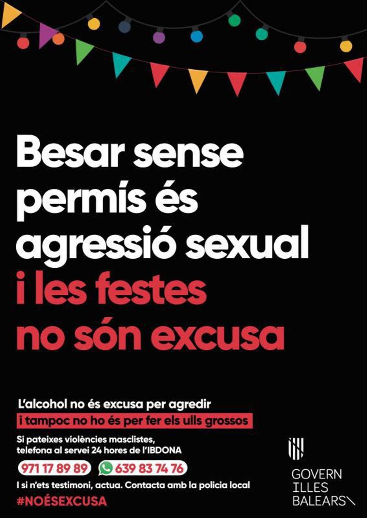 Campaña del Govern para prevenir agresiones sexuales en fiestas populares
