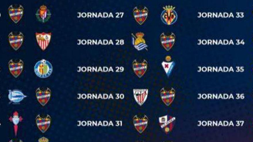 Calendario del Levante UD en LaLiga Santander 2018/2019