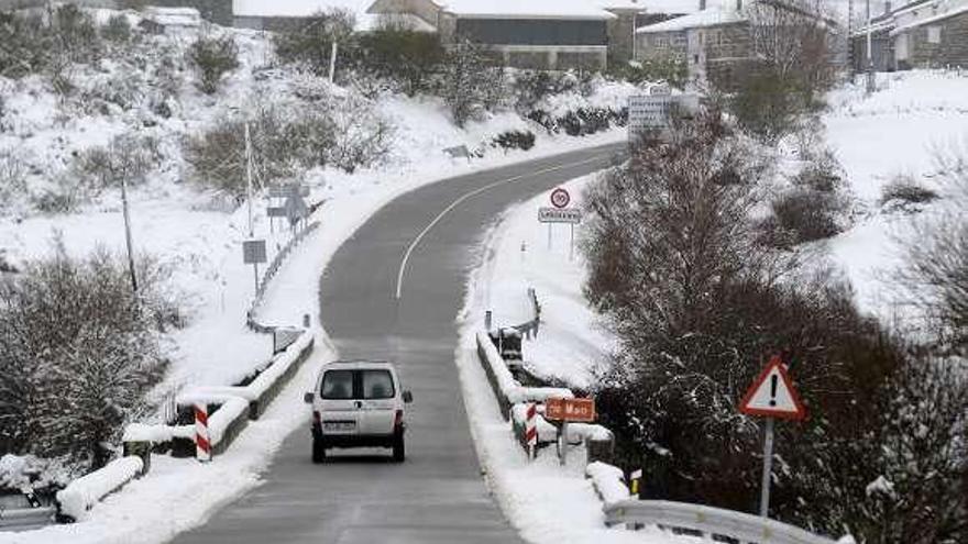 Una de las últimas nevadas en Montederramo. // Brais Lorenzo