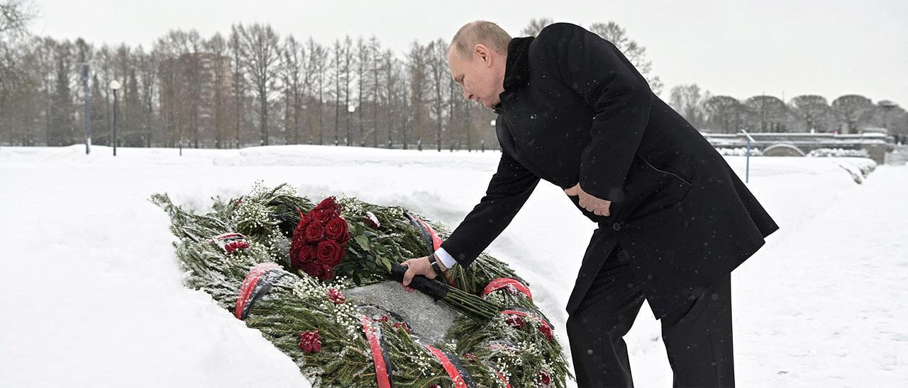Vladímir Putin, en el 78º aniversario del cerco de Leningrado.