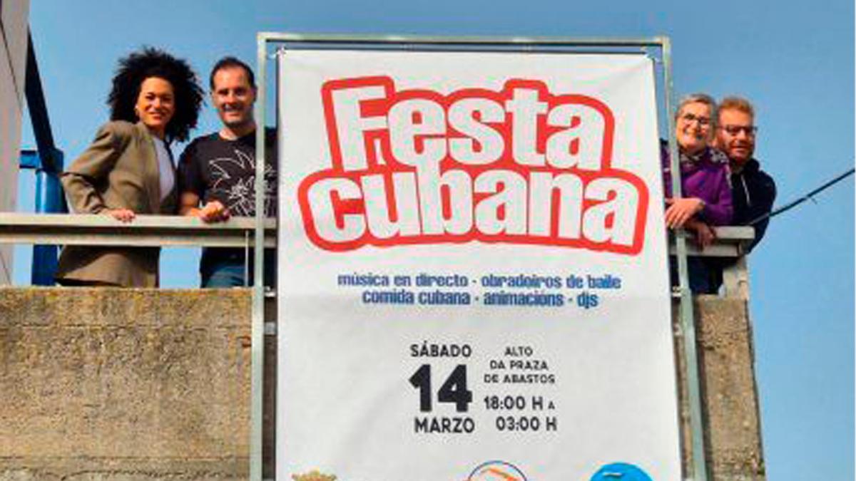 Representantes del Concello y de Vibra en Clave.
