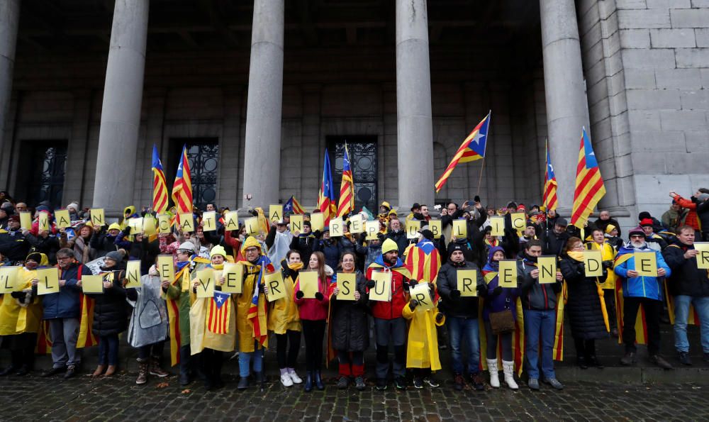 Manifestación independentista en Bruselas