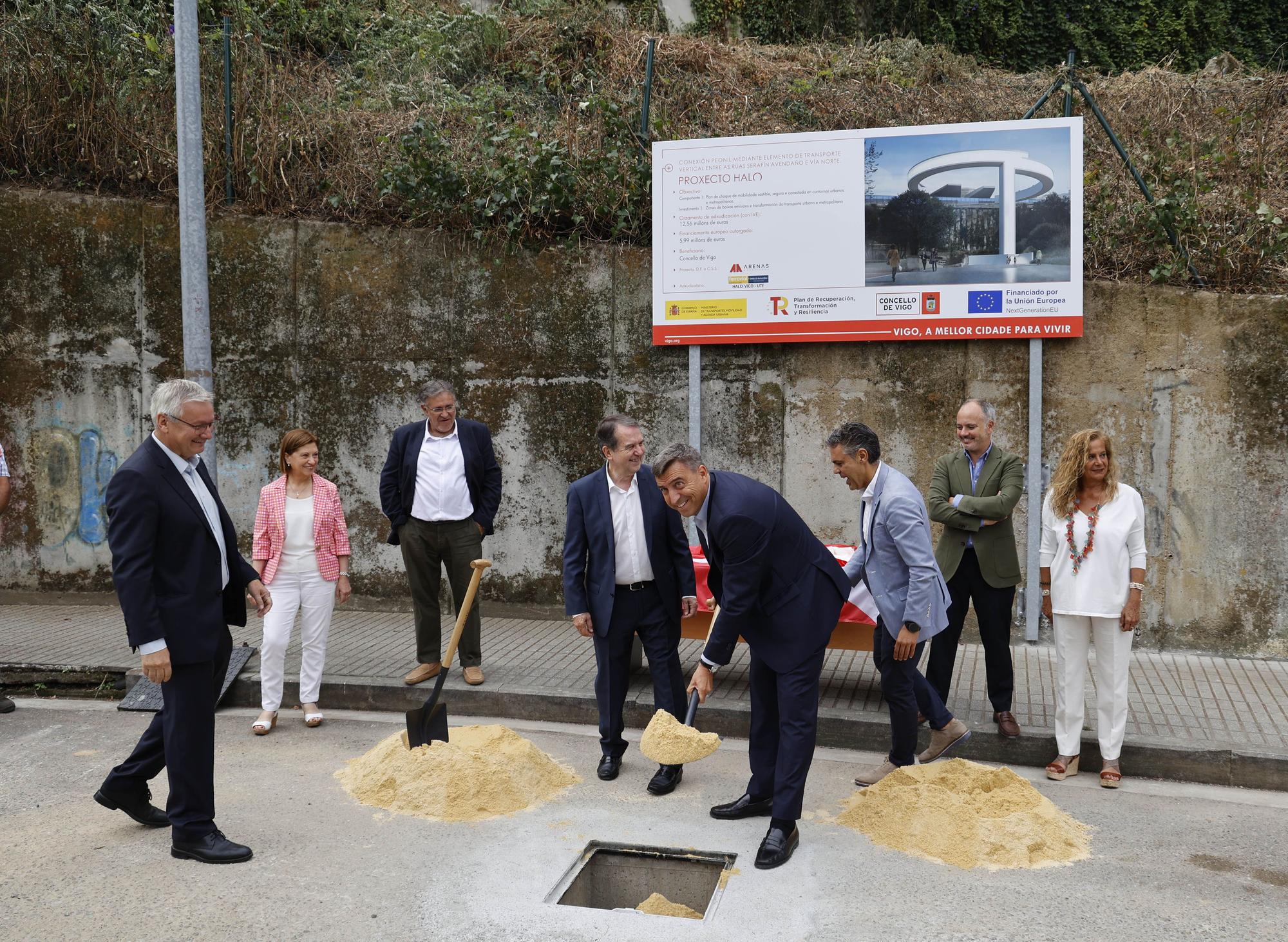 El ascensor HALO entre García Barbón y Vialia ya tiene su primera piedra