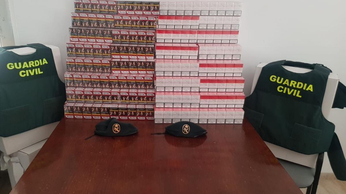 La Guardia Civil aprehende 1.480 cajetillas de tabaco de contrabando en La Carlota