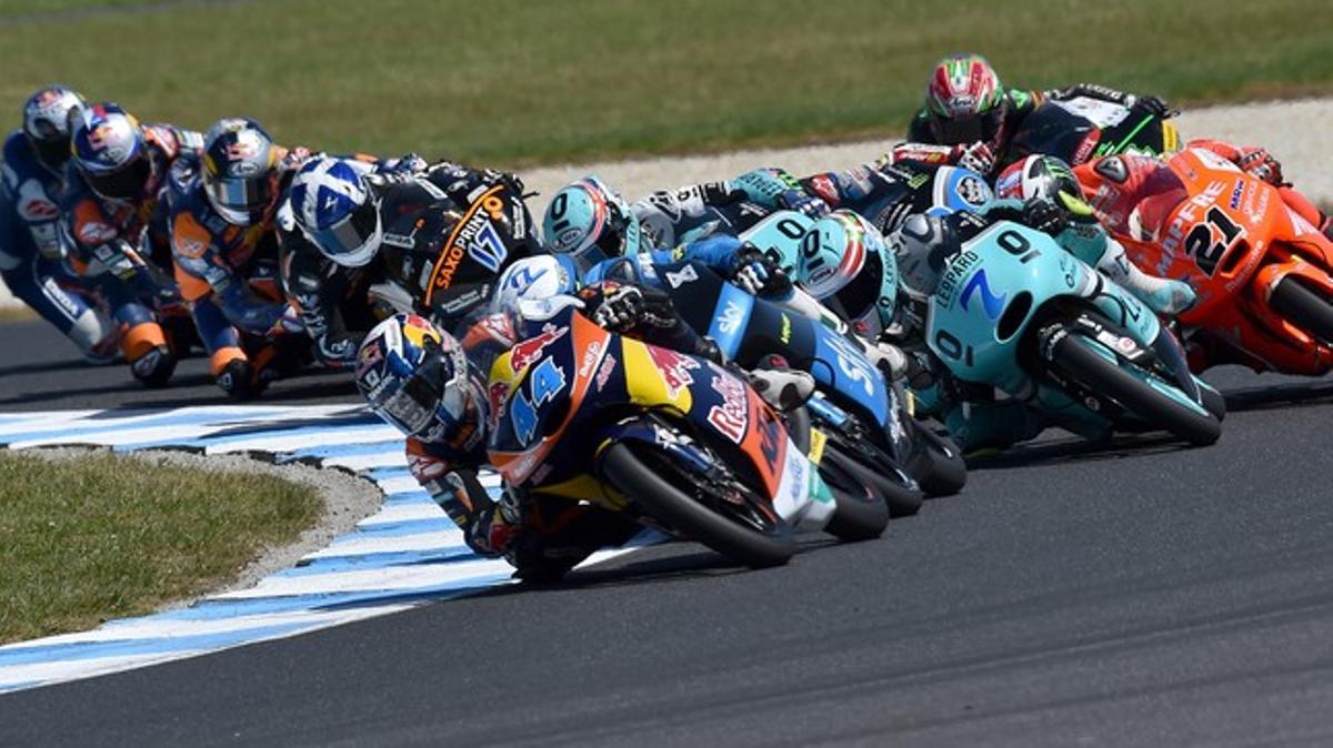 Las imágenes  del GP de Australia de motociclismo