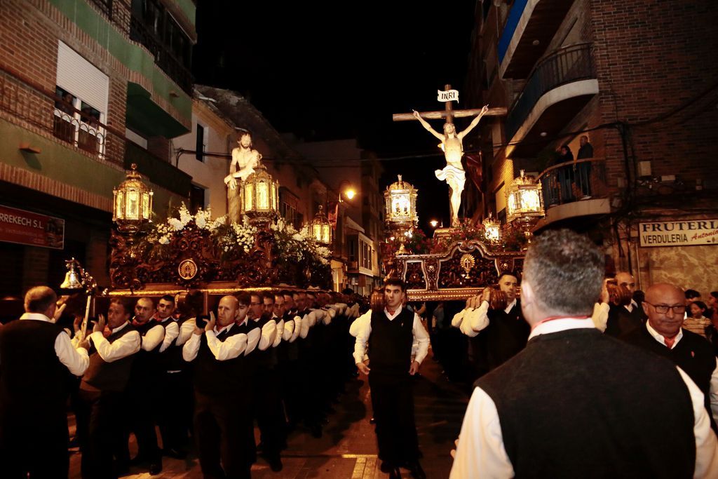 Imágenes del encuentro de las tres imágenes de la Archicofradía del Cristo de la Sangre de Lorca