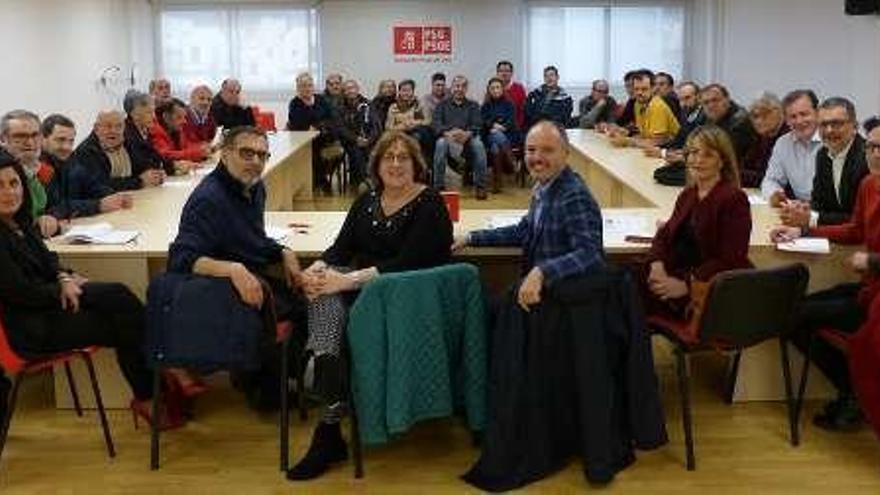 Olga Alonso, David Regades y Ángeles Marra ayer. // FdV