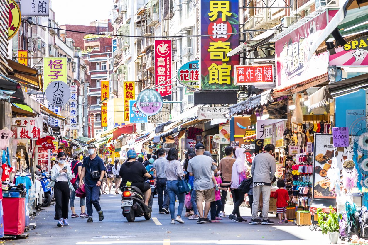 Tamsui Old Street es la calle más concurrida de la ciudad