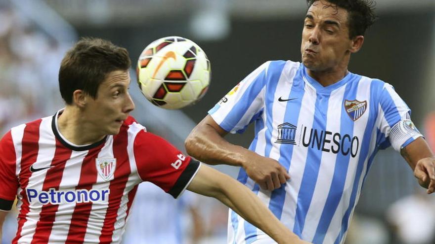 El Málaga se enfrenta al Athletic de Bilbao.