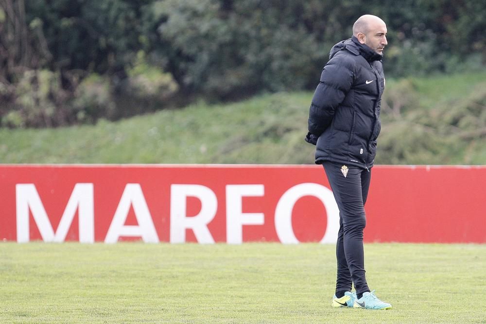 Entrenamiento del Sporting de Gijón