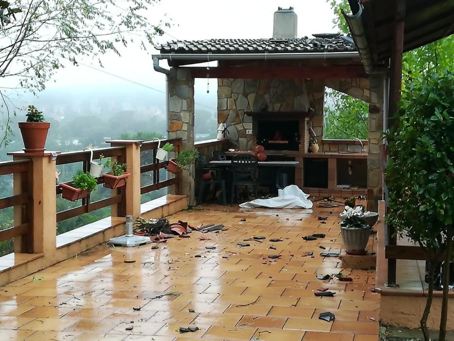 Destrosses a Riells i Viabrea per un tornado