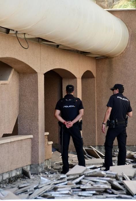 Hallan un cadáver en un centro comercial de Maspalomas.