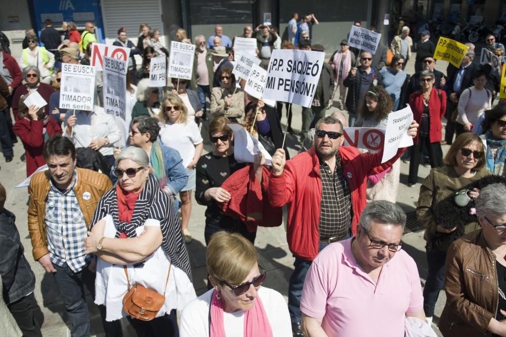 Manifestación de pensionistas en A Coruña