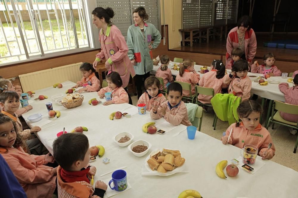 Desayuno saludable en el Colegio Nicanor Piñole