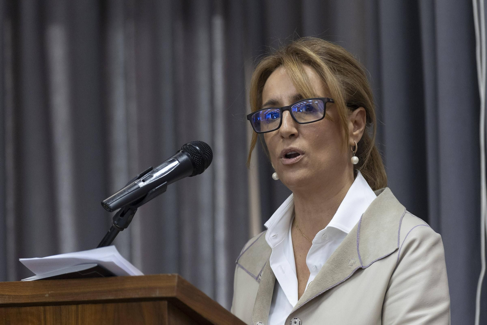 En imágenes: Obdulia Fernández recoge la Medalla de Oro de la Cámara de Oviedo