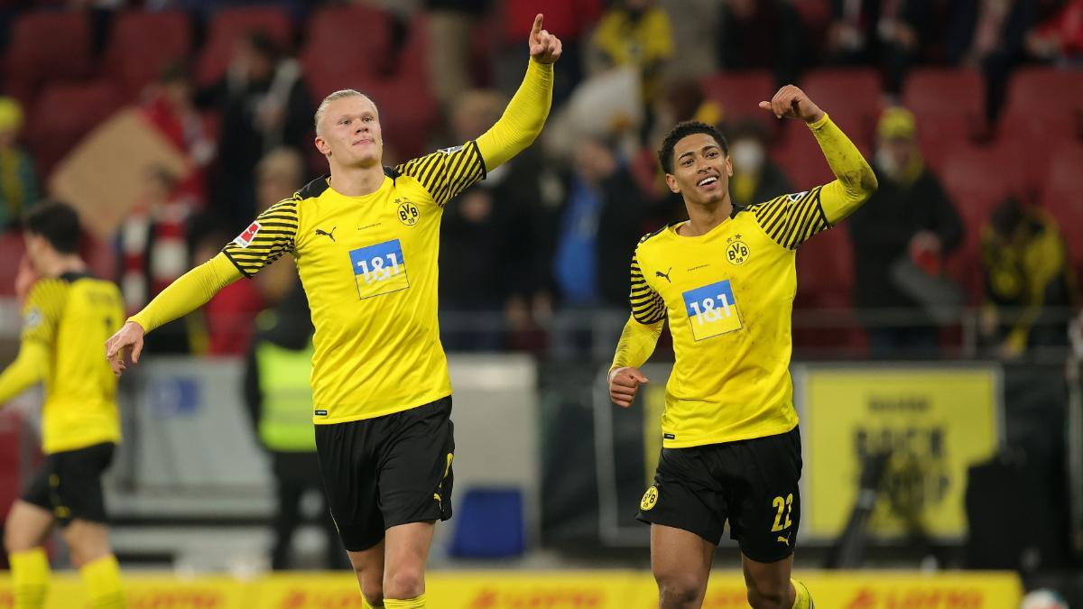 Haaland y Bellingham en su etapa en el Dortmund