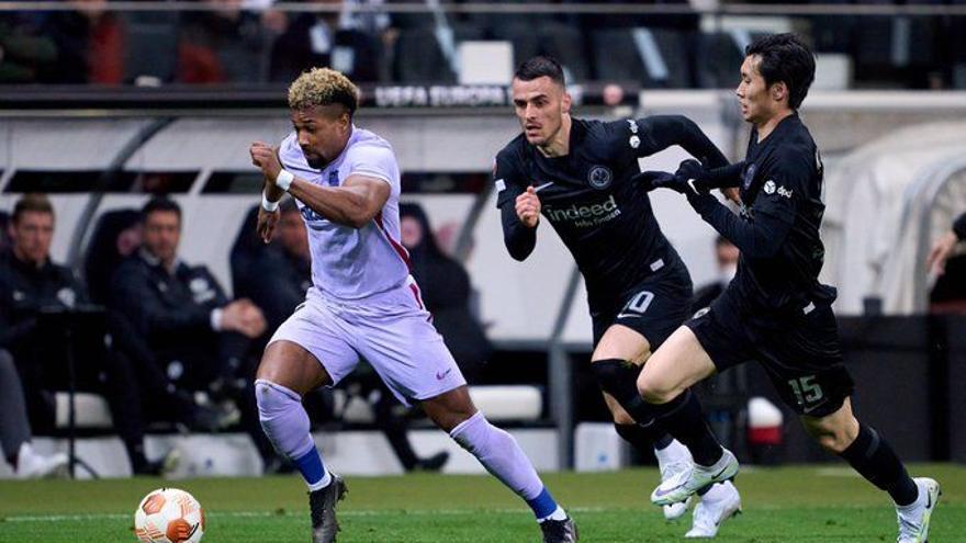 Adama Traoré en el partit d&#039;anada a Alemanya