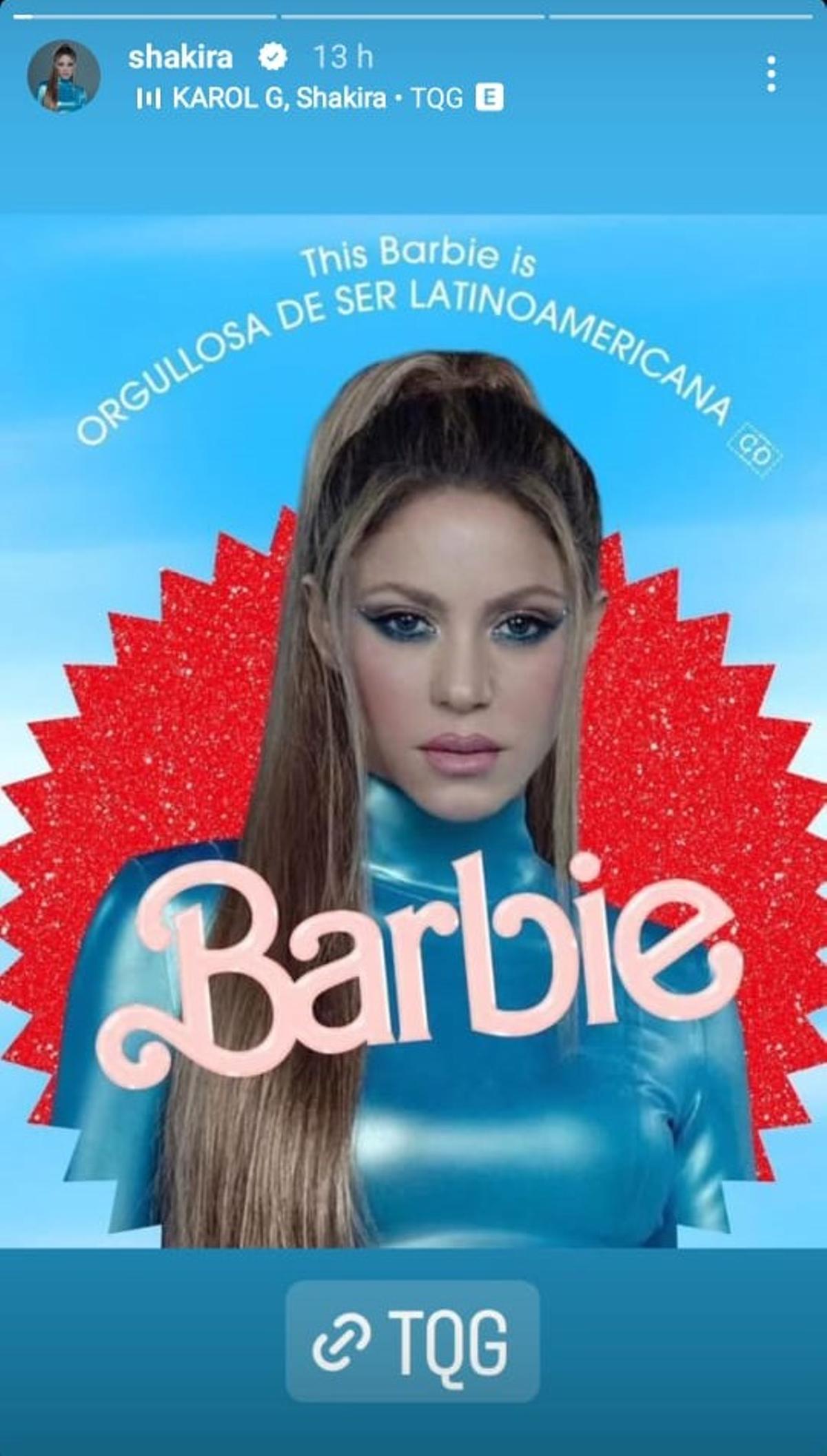 Publicación de Shakira.