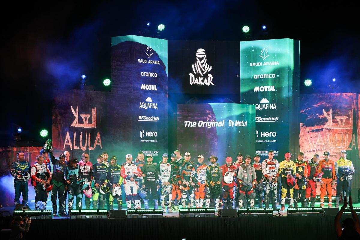 Ceremonia de inauguración del Rally Dakar 2024.
