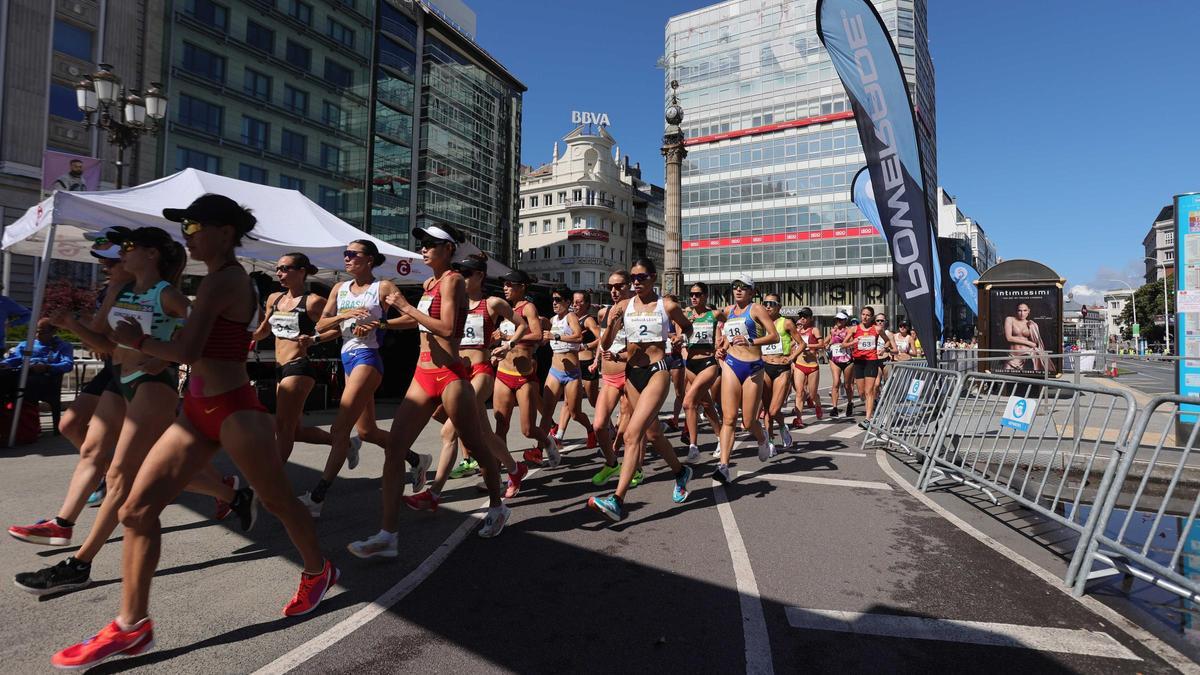 Marcha atlética de los Cantones. Prueba femenina.