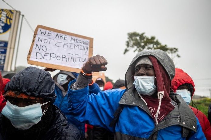 Manifestación en Tenerife contra las políticas migratorias