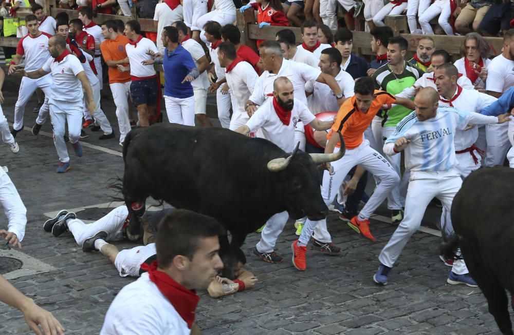 El corredor mallorquín fue alcanzado por el animal cuando estaba atravesando el tramo de Telefónica.