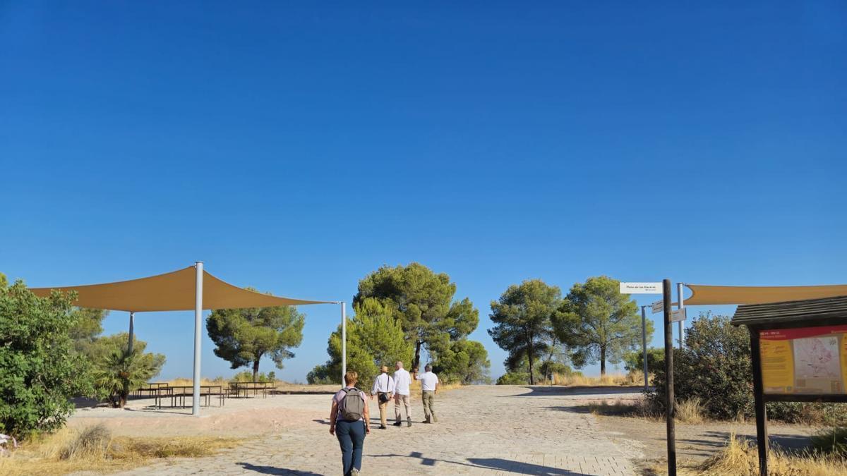 El parque forestal de El Majal Blanco, en Murcia, tras los trabajos de acondicionamiento.
