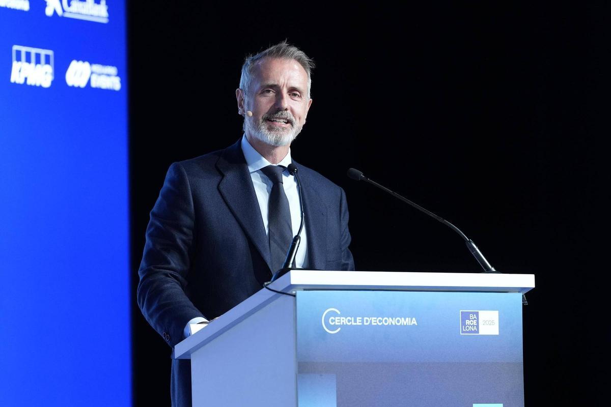 Marc Murtra, presidente ejecutico de Telefónica, durante su intervención en el Cercle dEconomia