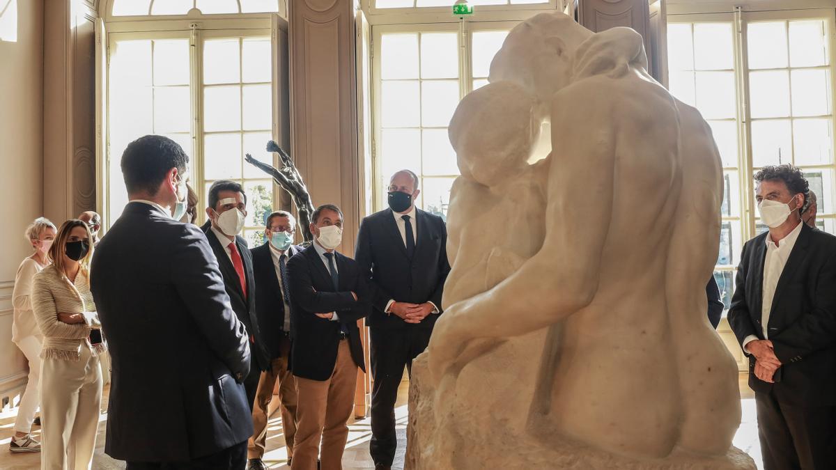 Visita de la delegación tinerfeña al Museo Rodin en Paris.