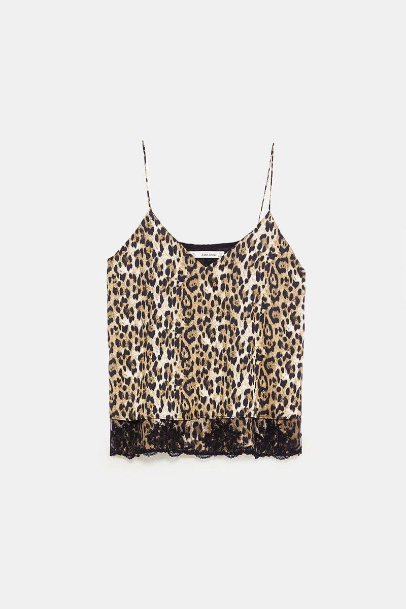 Top lencero de print de leopardo