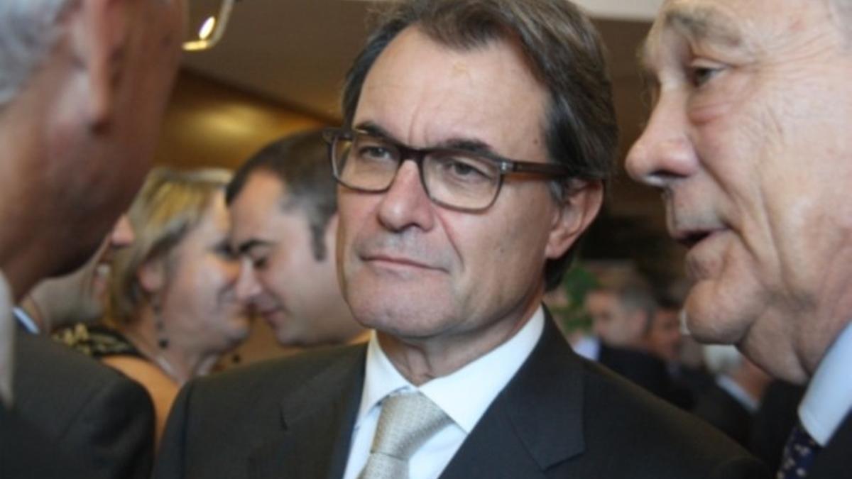 Artur Mas durante su participación en las jornadas sobre innovación celebradas en el instituto LEITAT de Terrassa