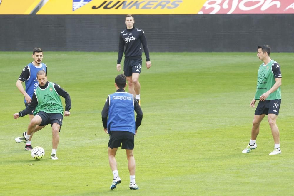 Entrenamiento del Sporting