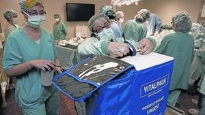 Èxit 8 Una operació de trasplantament a l’Hospital Clínic de Barcelona, el 2011.