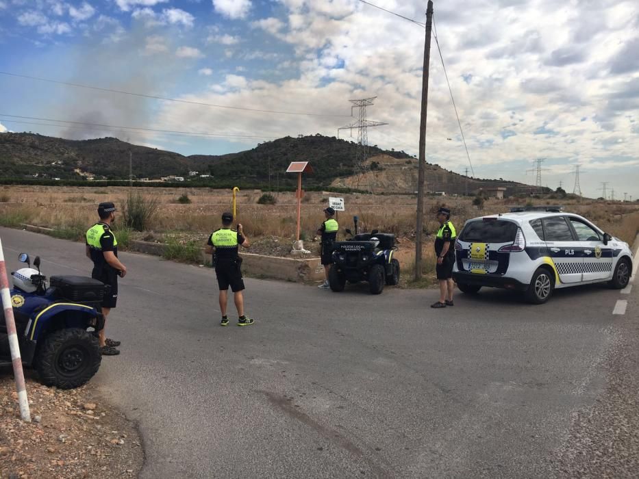 Incendio forestal en Benifairó de les Valls.